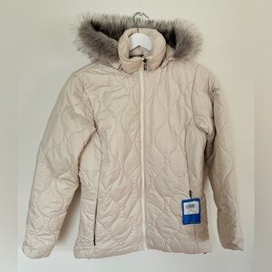 Columbia Frosty Heights Jacket Omni-Heat Ivory Women’s Small Jacket New W/Tags